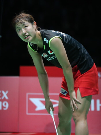Okuhara was frequently frustrated by the tenacity of Yamaguchi’s defence.