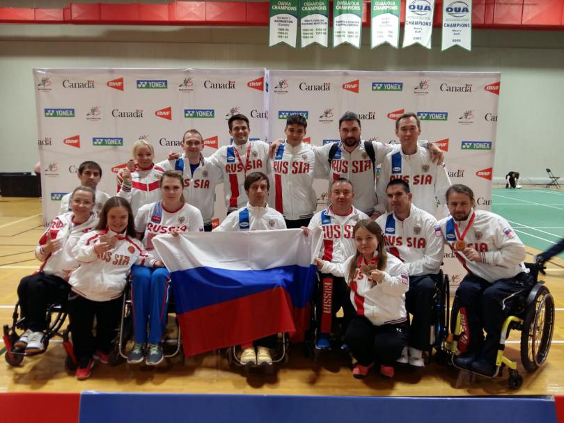 6 бронзовых медалей сборной России по парабадминтону на турнире в Канаде